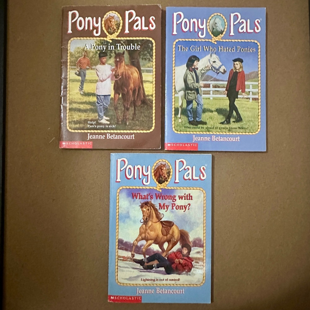 Pony Pals Book Lot Jeanne Betancourt Scholastic Vintage Kids Horse Stories